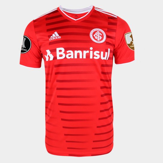 Camisa Internacional I Libertadores 21/22 s/n° Torcedor Adidas Masculina - Vermelho Menor preço em Camisa Internacional I Libertadores 21/22 s/n° Torcedor Adidas Masculina - Vermelho