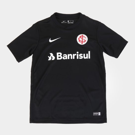 Camisa Internacional Infantil III 19/20 s/nº Torcedor Nike - Preto Menor preço em Camisa Internacional Infantil III 19/20 s/nº Torcedor Nike - Preto