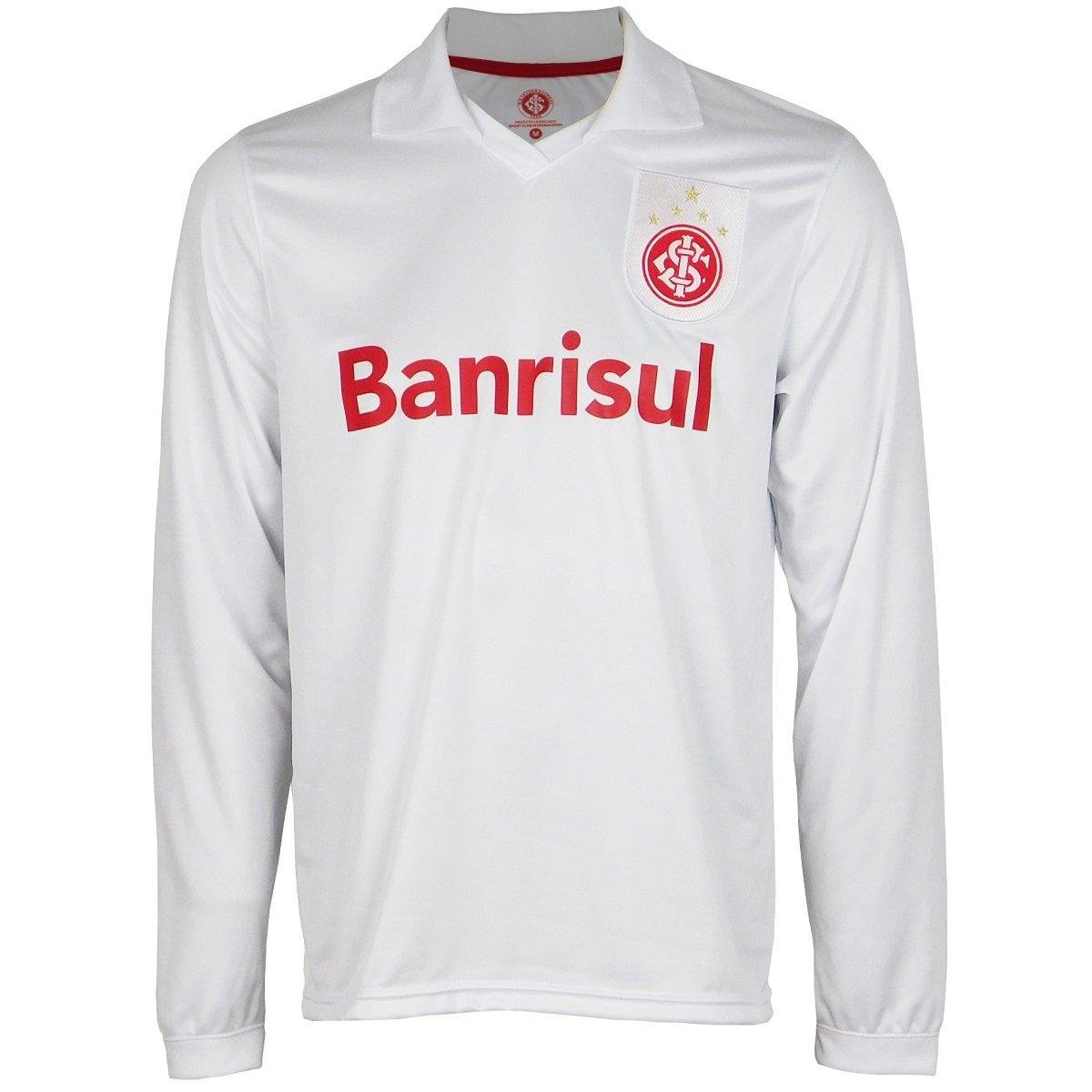 Camisa Internacional Mundial Iarley Manga Longa Masculina Menor preço em Camisa Internacional Mundial Iarley Manga Longa Masculina