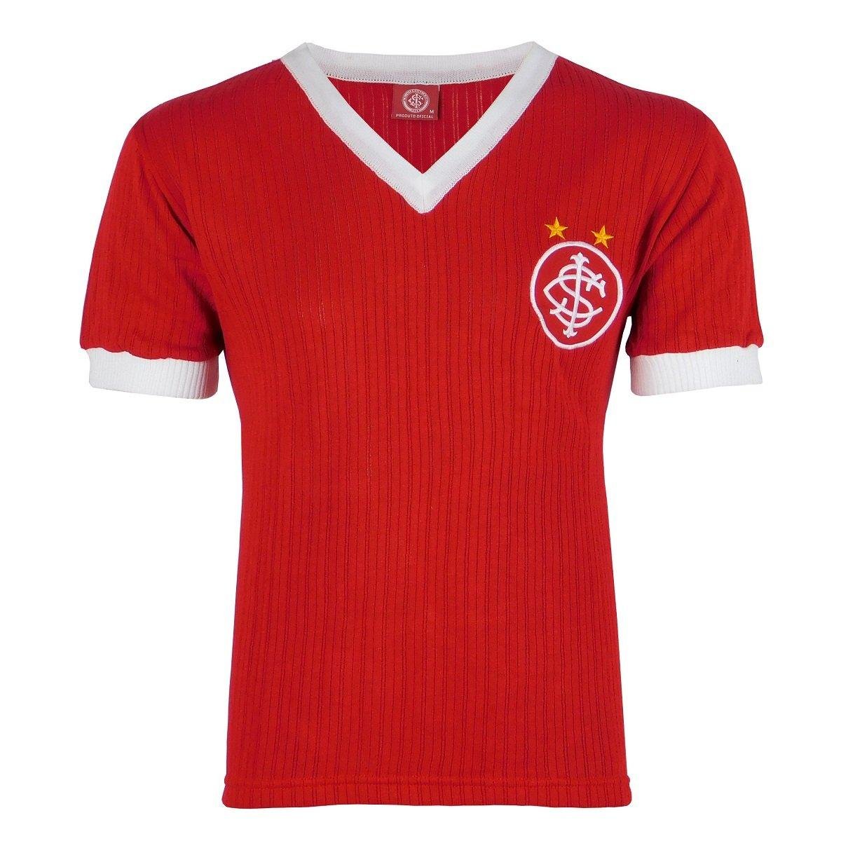 Camisa Internacional Retrô Canelada N°7 Masculina Menor preço em Camisa Internacional Retrô Canelada N°7 Masculina