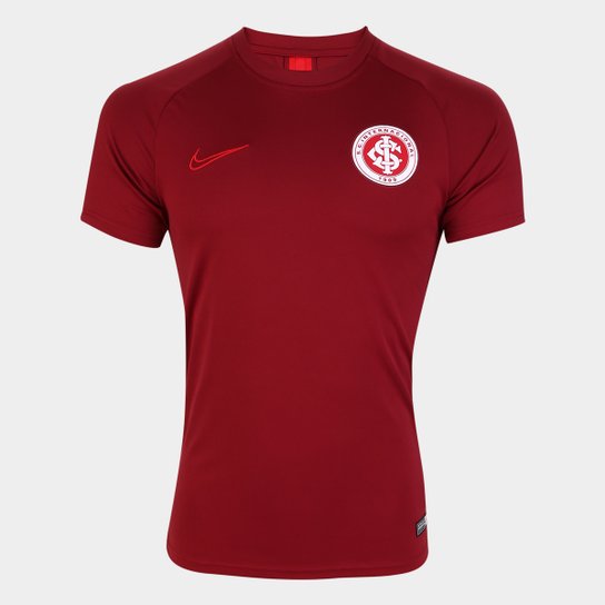 Camisa Internacional Treino 19/20 Nike Masculina - Branco+Vermelho Menor preço em Camisa Internacional Treino 19/20 Nike Masculina - Branco+Vermelho