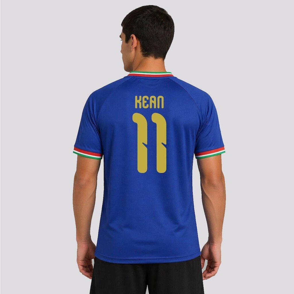Camisa Itália Azzurra 11 Kean