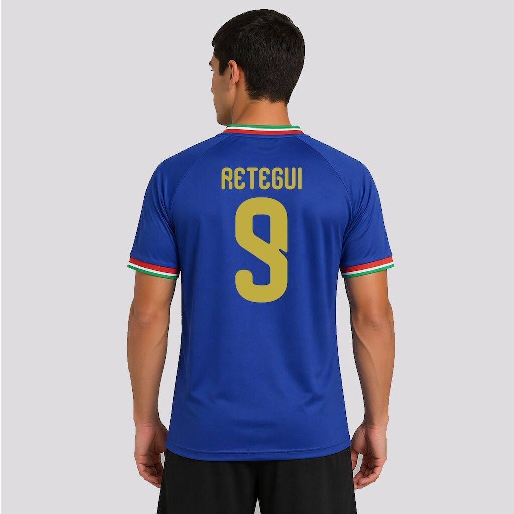 Camisa Itália Azzurra 9 Retegui