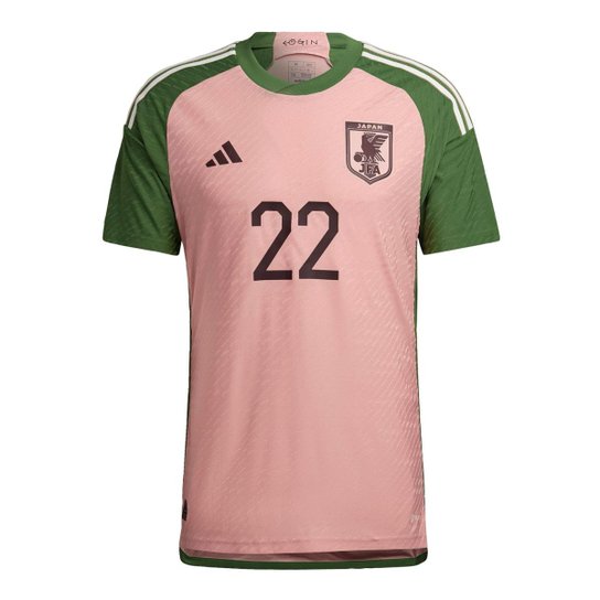 Camisa Japão 22 Autêntica Special Pack Adidas - Rosa+Verde Menor preço em Camisa Japão 22 Autêntica Special Pack Adidas - Rosa+Verde