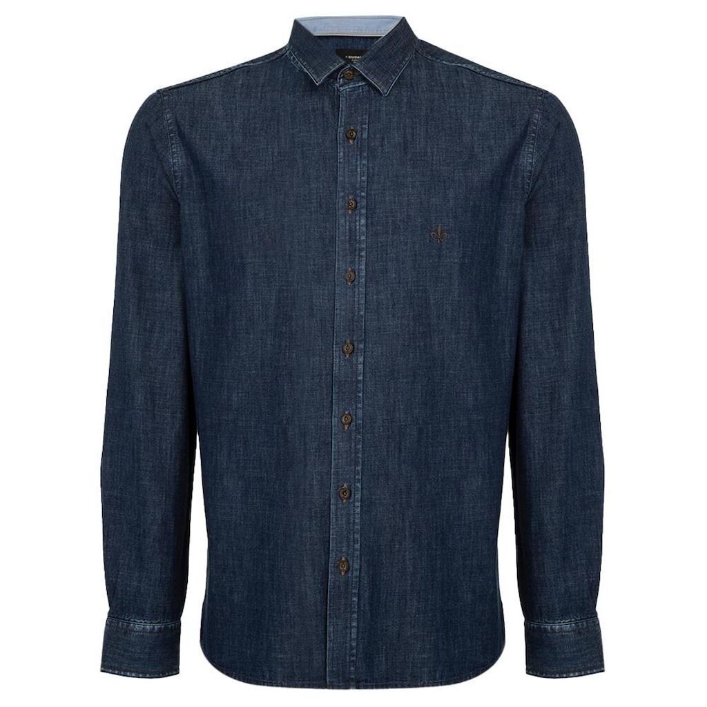 Camisa Jeans Dudalina Slim Masculino