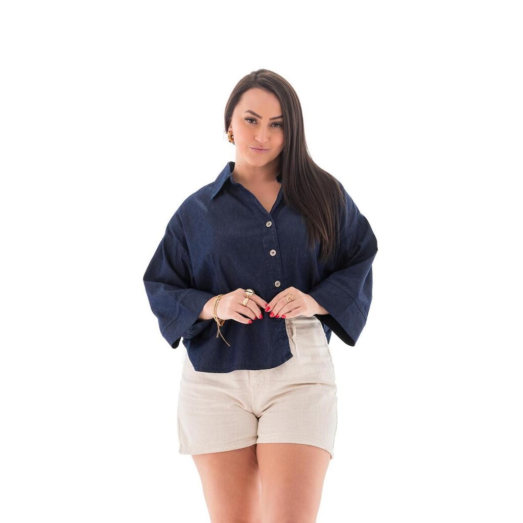 Camisa Jeans Feminina Arauto Leve