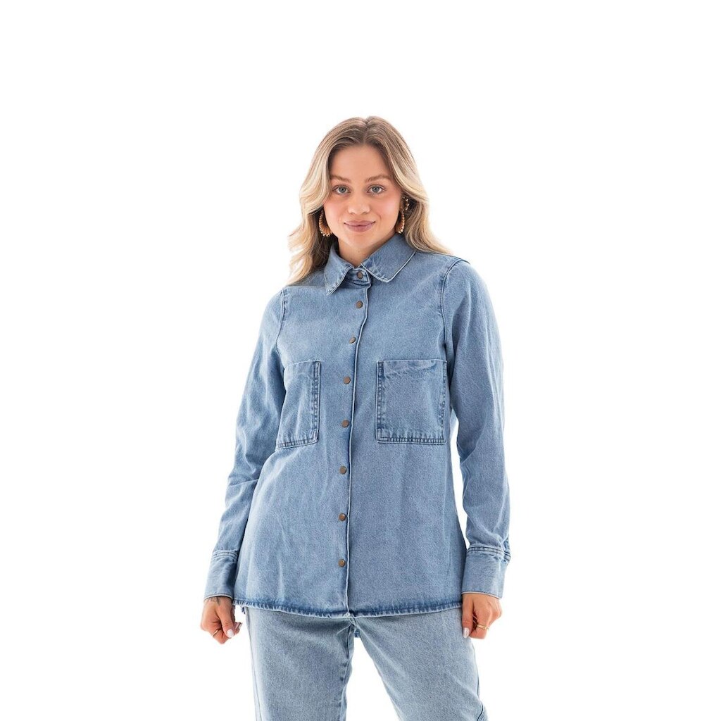 Camisa Jeans Feminina Arauto