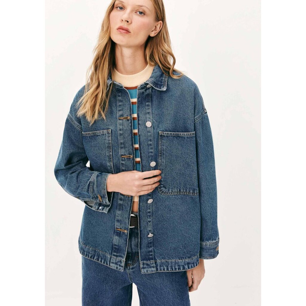 Camisa Jeans Feminina Oversized