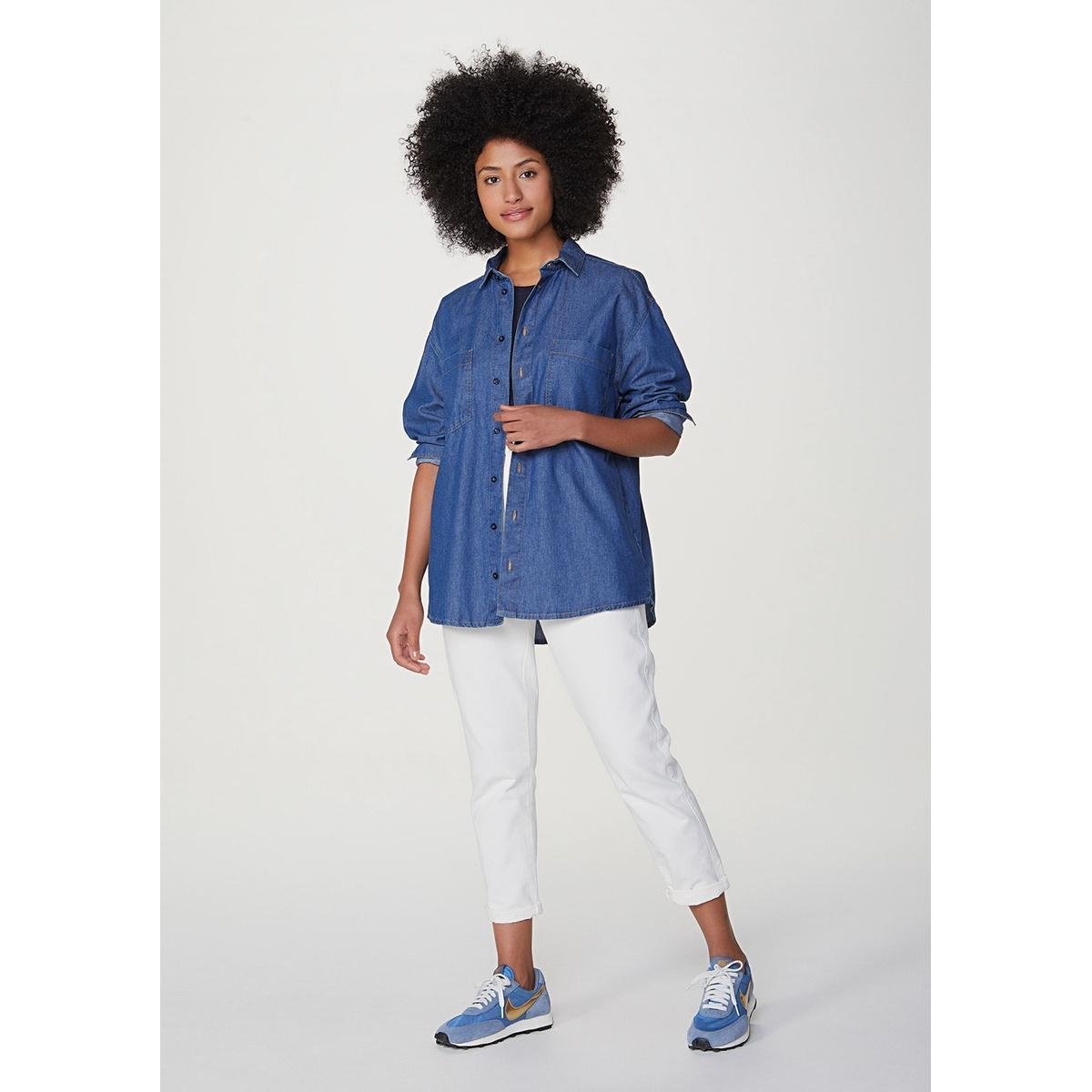 Camisa Jeans Feminina Oversized - Azul | Netshoes