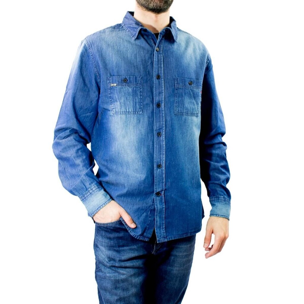 Camisa Jeans Masculina Dixie