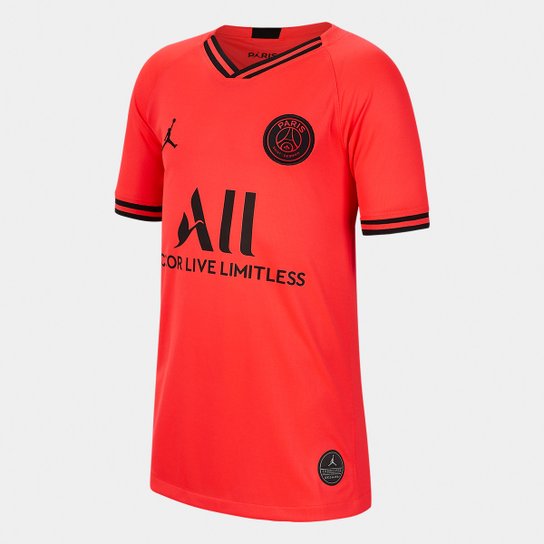 Camisa Jordan Paris Saint-Germain Juvenil Away 19/20 s/n° Torcedor Nike - Vermelho+Preto é ruim? Camisa Jordan Paris Saint-Germain Juvenil Away 19/20 s/n° Torcedor Nike - Vermelho+Preto é boa?