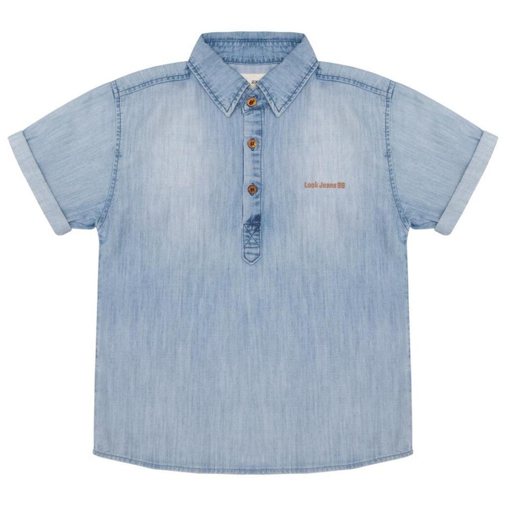 Camisa Juvenil Look Jeans Bata Jeans - 6 - UNICA