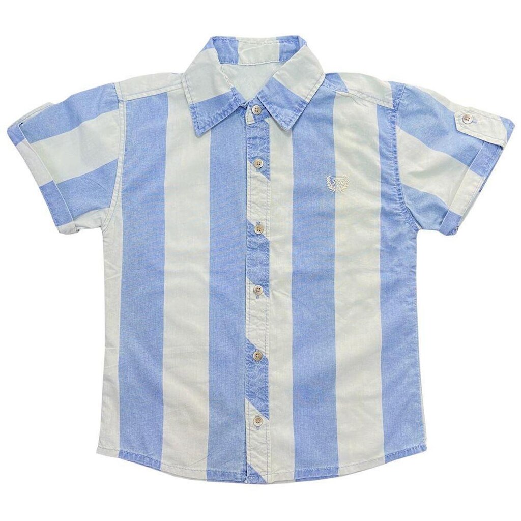 Camisa Juvenil Look Jeans Listrada Jeans - 10 - UNICA