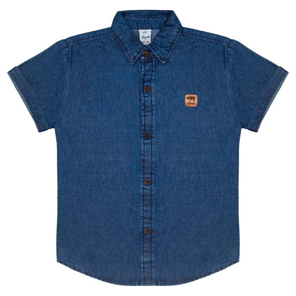 Camisa Juvenil Look Jeans Tradicional Jeans - 6 - UNICA