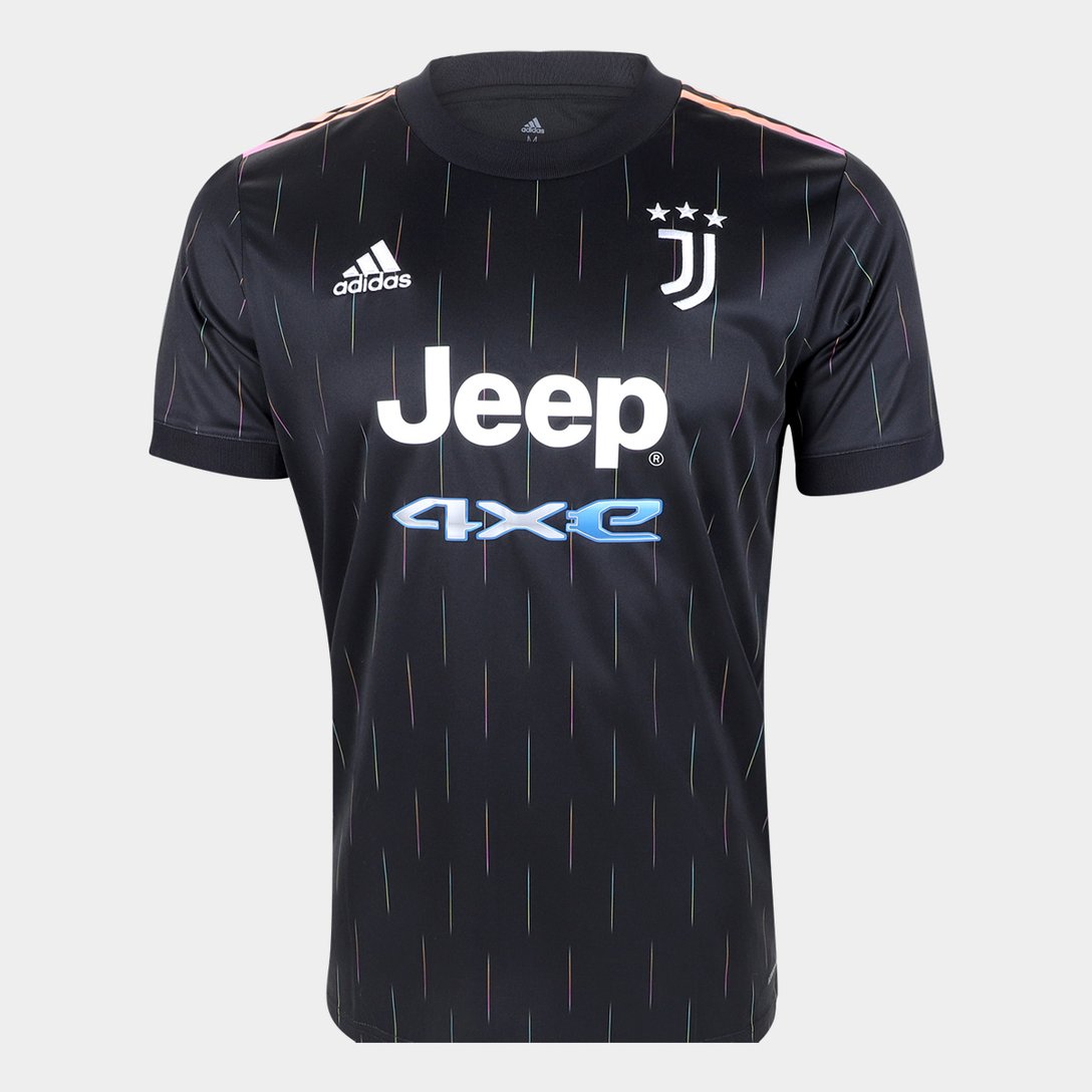Camisa Juventus Away 21/22 s/n° Torcedor Adidas Masculina - Preto