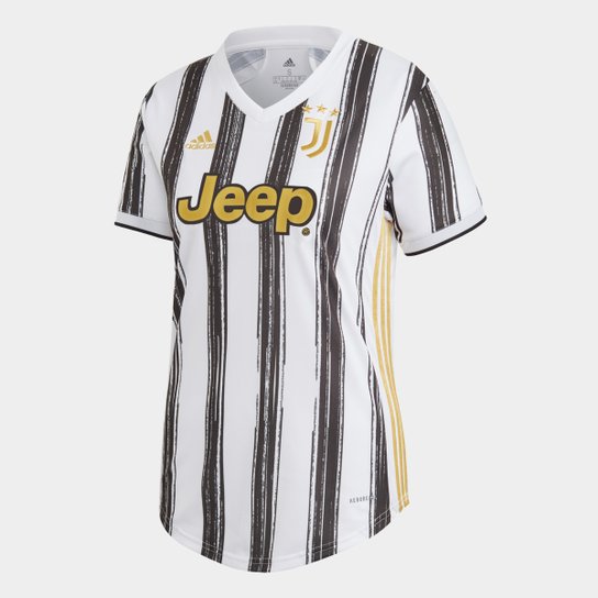 Camisa Juventus Home 20/21 s/nº Torcedor Adidas Feminina - Branco+Preto é ruim? Camisa Juventus Home 20/21 s/nº Torcedor Adidas Feminina - Branco+Preto é boa?
