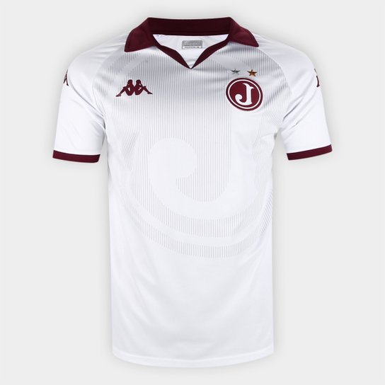 Camisa Juventus II 23/24 s/n° Jogador Kappa Masculina - Branco+Vinho Menor preço em Camisa Juventus II 23/24 s/n° Jogador Kappa Masculina - Branco+Vinho