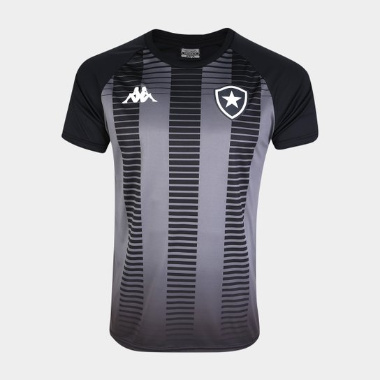 Camisa Kappa Botafogo Torcedor Masculina - Preto Menor preço em Camisa Kappa Botafogo Torcedor Masculina - Preto