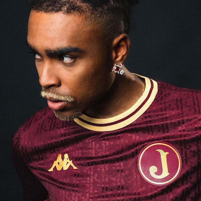 Camisa Kappa Juventus da Mooca I 2024 Centenário Grená Manga Longa