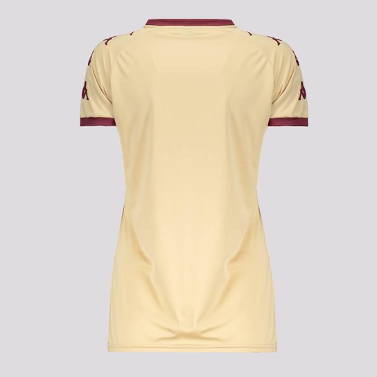 Camisa Kappa Juventus da Mooca Supporter Clark Feminina Dourada