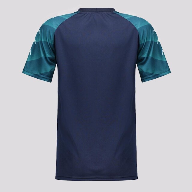 Camisa Kappa Raglany Juvenil Marinho