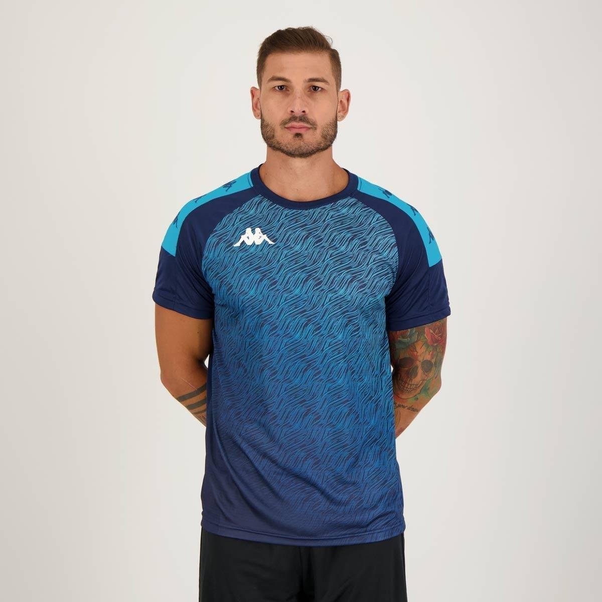 Camisa Kappa Sport Fischel Marinho Menor preço em Camisa Kappa Sport Fischel Marinho