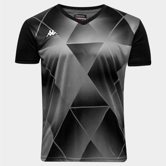 Camisa Kappa Urban - Chumbo+Preto