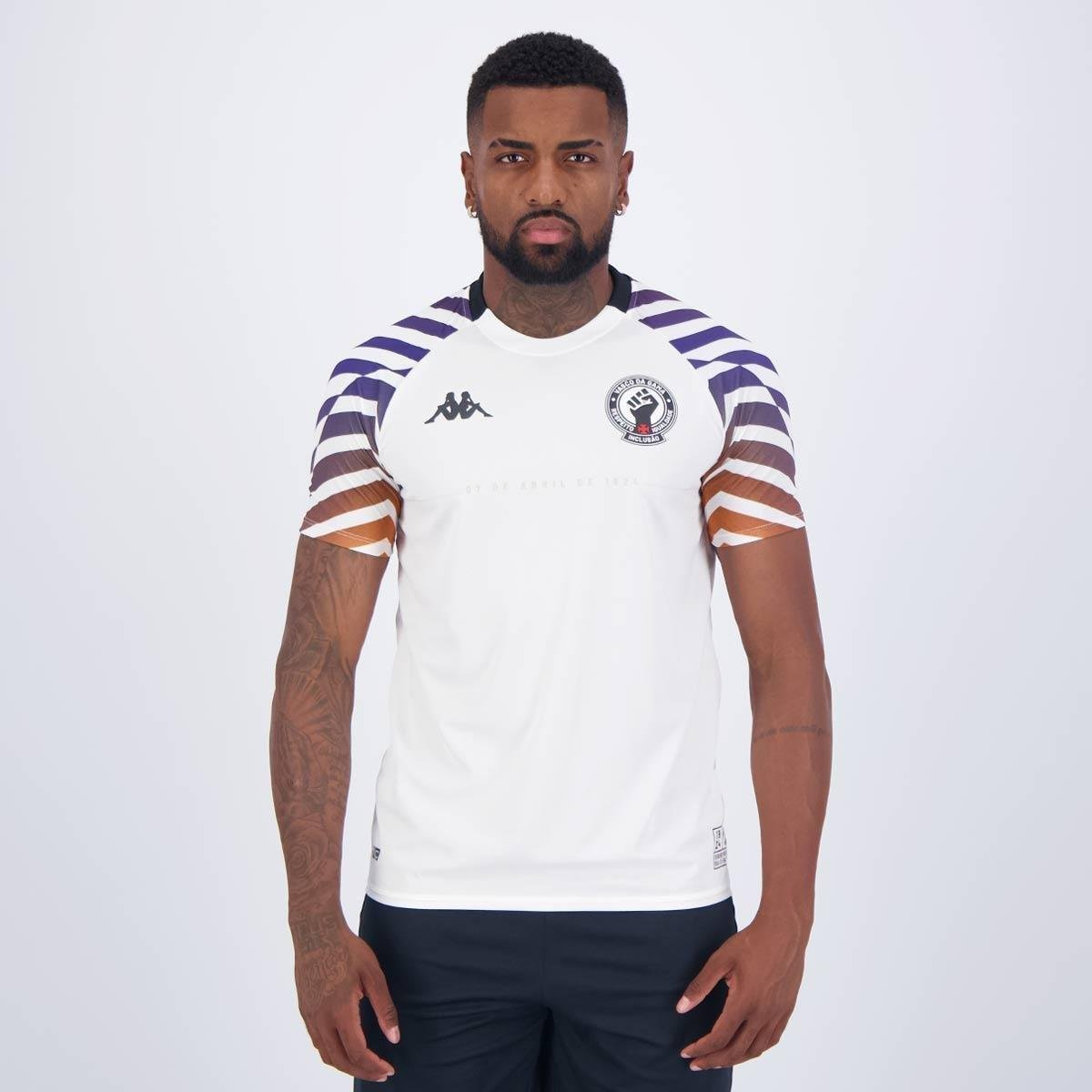 Camisa Kappa Vasco Aquecimento 2024 Menor preço em Camisa Kappa Vasco Aquecimento 2024
