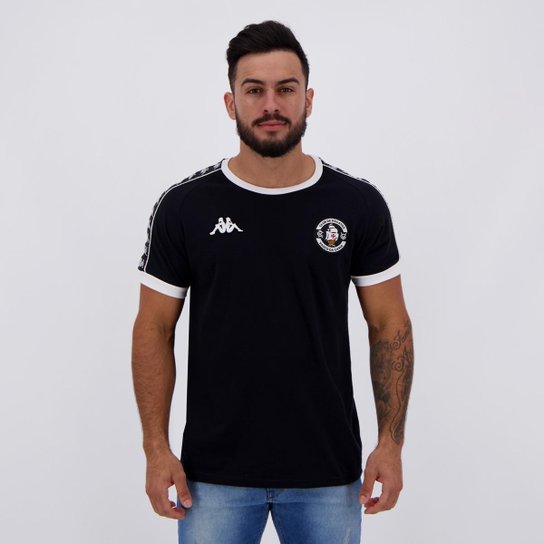 Camisa Kappa Vasco Comissão 2020 - Preto Menor preço em Camisa Kappa Vasco Comissão 2020 - Preto