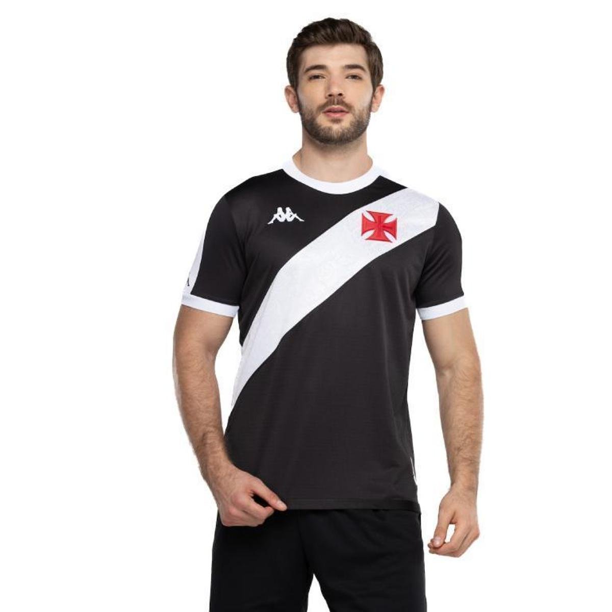Camisa Kappa Vasco da Gama Of.1 Home 2024 Masculina Menor preço em Camisa Kappa Vasco da Gama Of.1 Home 2024 Masculina