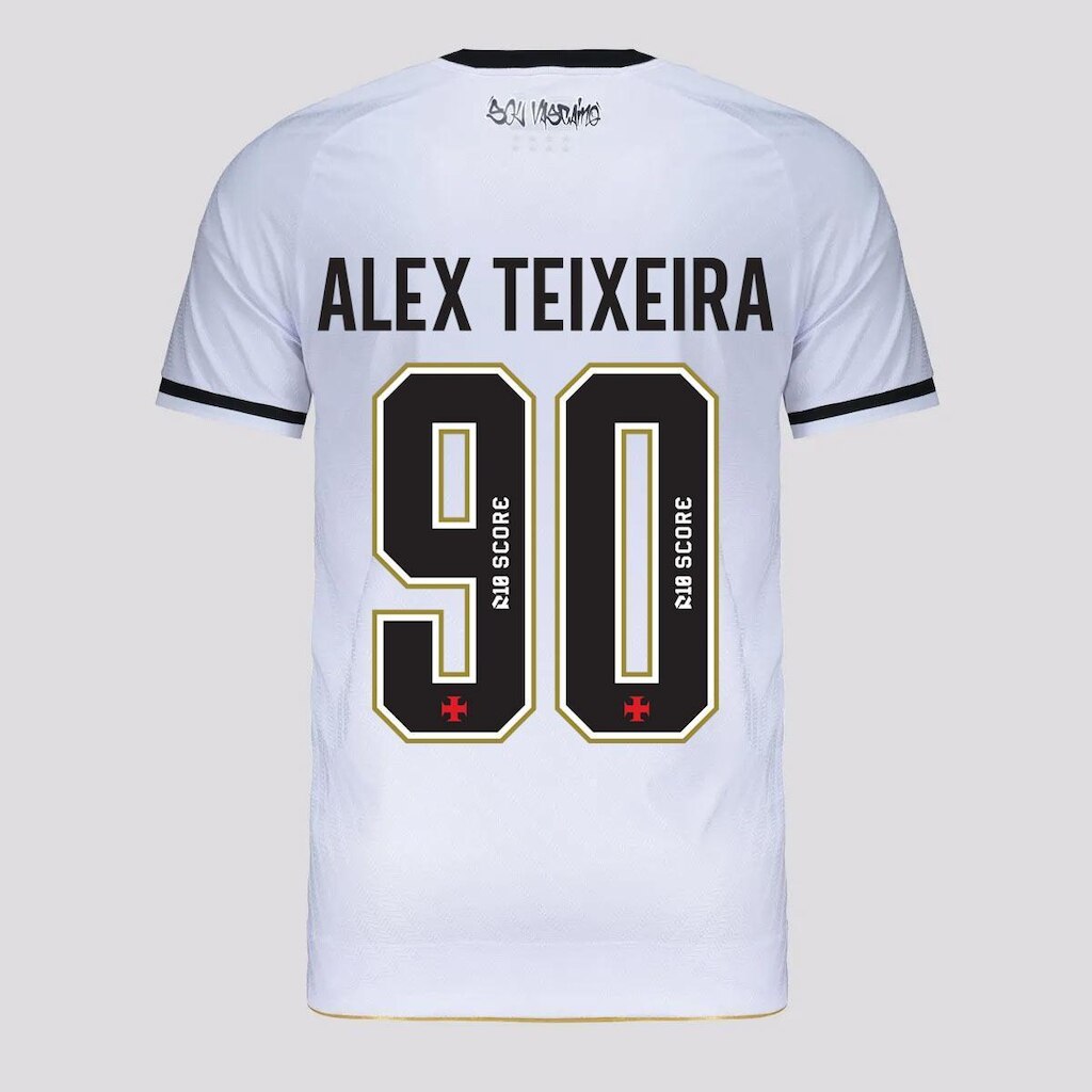 Camisa Kappa Vasco II 2025 90 Alex Teixeira