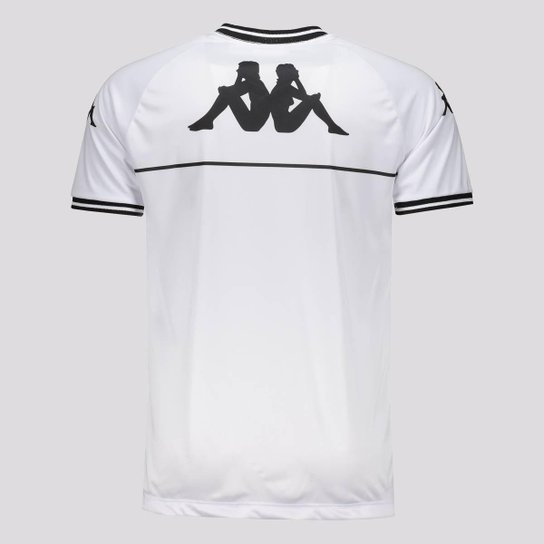 Camisa Kappa Vasco Supporter Bicolor Branca