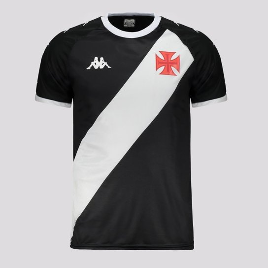 Camisa Kappa Vasco Supporter Class Preta