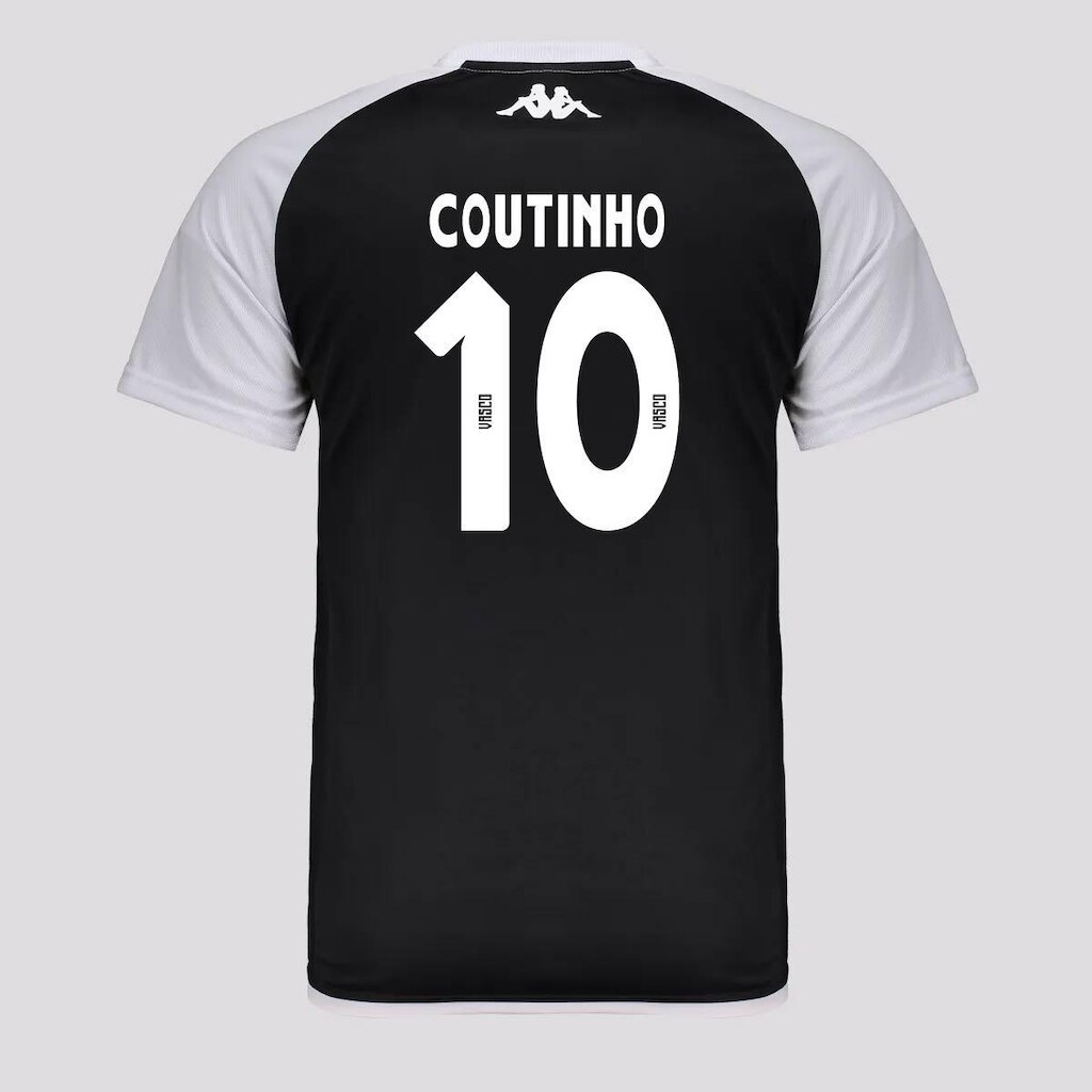 Camisa Kappa Vasco Supporter Graphik Duo  10 Coutinho
