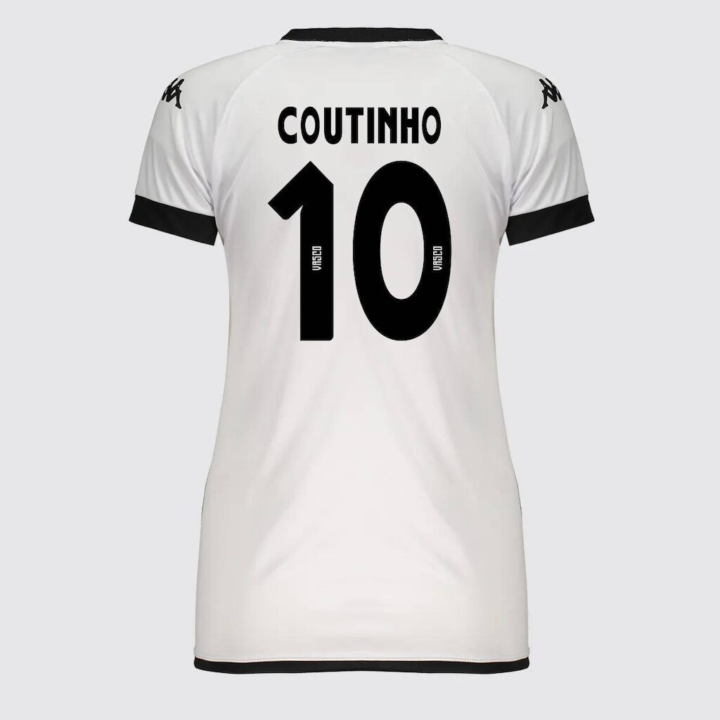 Camisa Kappa Vasco Supporter Graphik Feminina  e  10 Coutinho