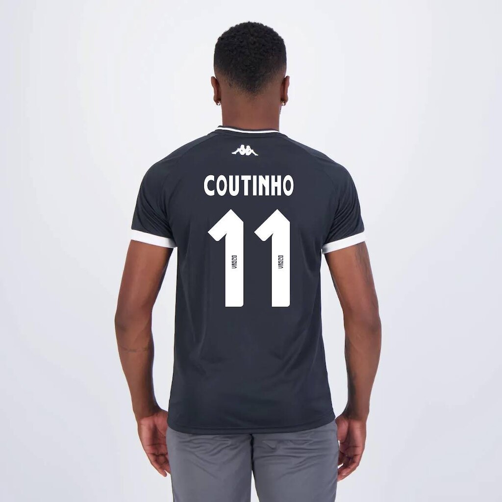 Camisa Kappa Vasco Supporter New  e  11 Coutinho