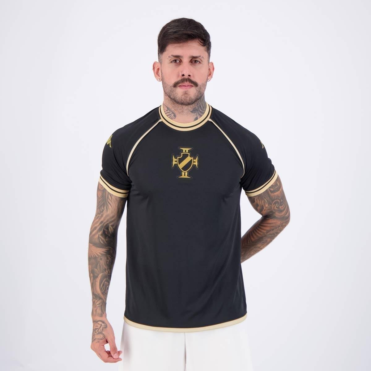 Camisa Kappa Vasco Supporter Shore Masculina Menor preço em Camisa Kappa Vasco Supporter Shore Masculina