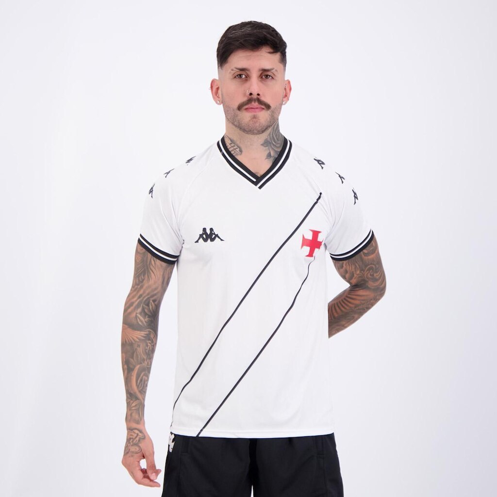Camisa Kappa Vasco Supporter Tradition Masculina