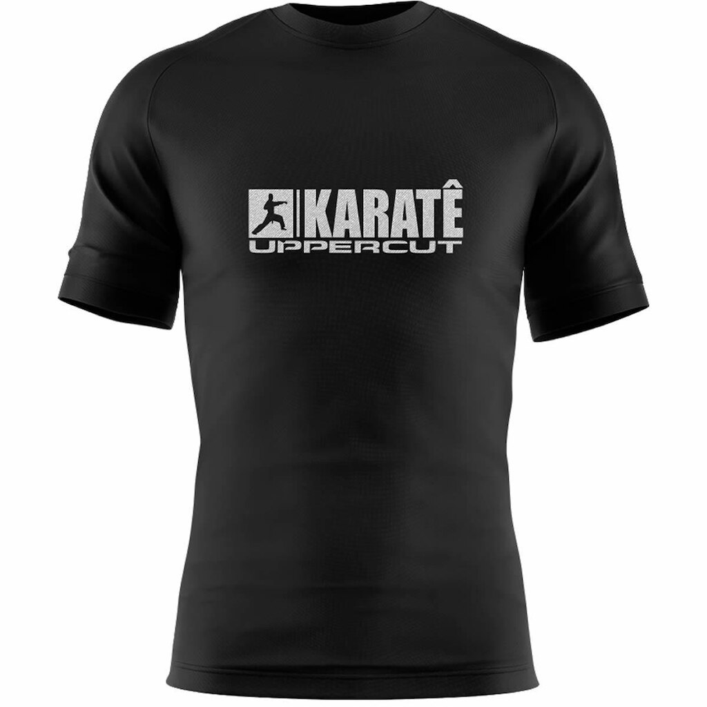 Camisa Karate HZT Treino - Dry Tech UV50+ Preta