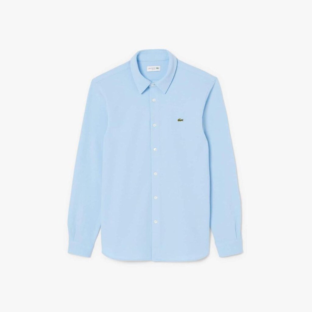 Camisa Lacoste Manga Longa Em Modelagem Slim Masculina