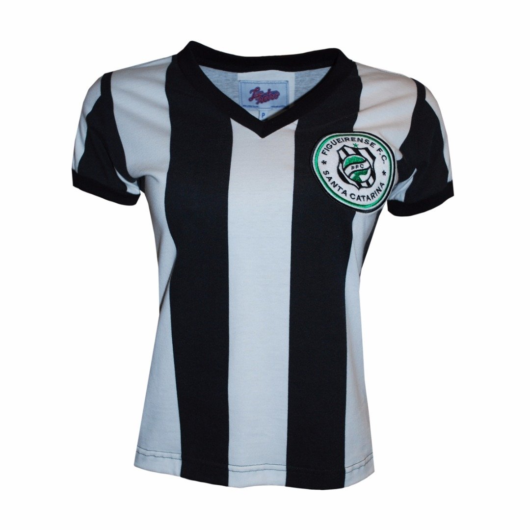 Camisa Liga Retrô Figueirense 1973 - Preto e Branco | Netshoes