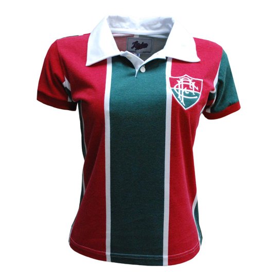 Camisa Liga Retrô Fluminense 1913 - Vermelho+Verde