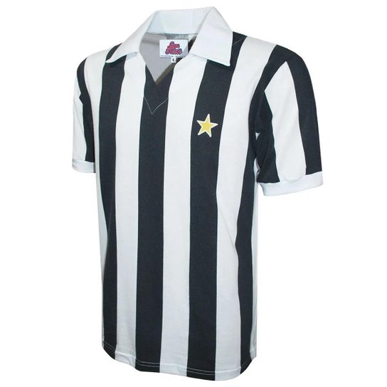Camisa Liga Retrô Juventus 1976 Masculino - Branco e Preto - Branco+Preto Menor preço em Camisa Liga Retrô Juventus 1976 Masculino - Branco e Preto - Branco+Preto