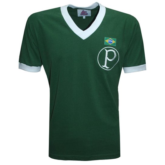 Camisa Liga Retrô Palmeiras 1951 Masculina - Verde Menor preço em Camisa Liga Retrô Palmeiras 1951 Masculina - Verde