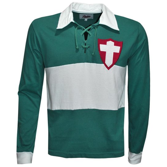 Camisa Liga Retrô Palmeiras Palestra Italia 1916 Longa Masculina - Verde é ruim? Camisa Liga Retrô Palmeiras Palestra Italia 1916 Longa Masculina - Verde é boa?