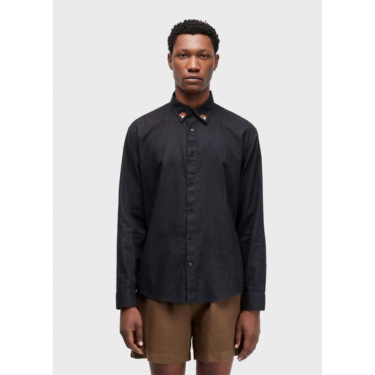 Camisa linen floral trama OSKLEN