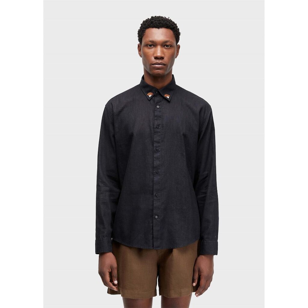 Camisa linen floral trama OSKLEN