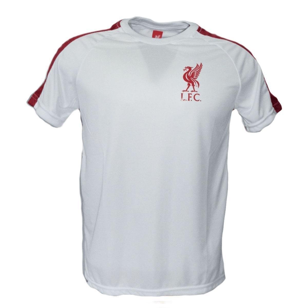 Camisa Liverpool Branca Red - Masculina Licenciada Menor preço em Camisa Liverpool Branca Red - Masculina Licenciada