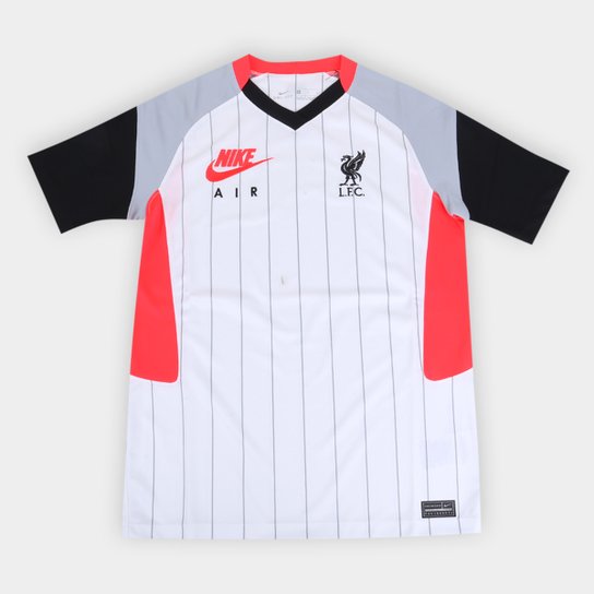 Camisa Liverpool Juvenil Air Max 21/22 Nike - Branco+Preto é ruim? Camisa Liverpool Juvenil Air Max 21/22 Nike - Branco+Preto é boa?