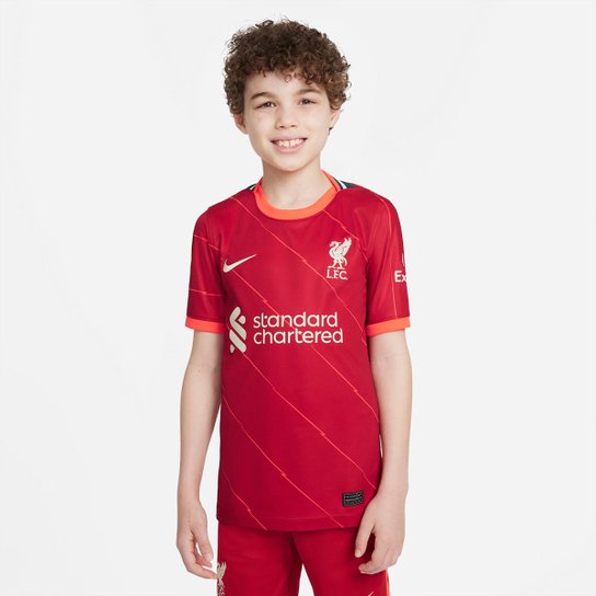 Camisa Liverpool Juvenil Home 21/22 s/n° Torcedor Nike - Vermelho+Azul é ruim? Camisa Liverpool Juvenil Home 21/22 s/n° Torcedor Nike - Vermelho+Azul é boa?